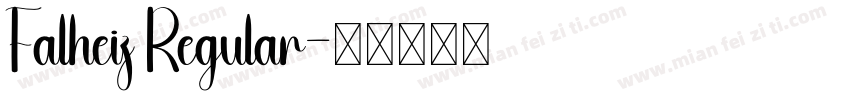 Falheiz Regular字体转换